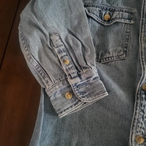 GAP Kids Blue Denim Shirt - Picture 2 of 5